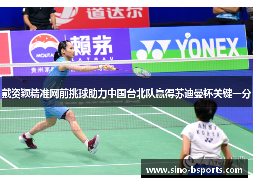 戴资颖精准网前挑球助力中国台北队赢得苏迪曼杯关键一分 戴资颖精准网前挑球助力中国台北队赢得苏迪曼杯关键一分